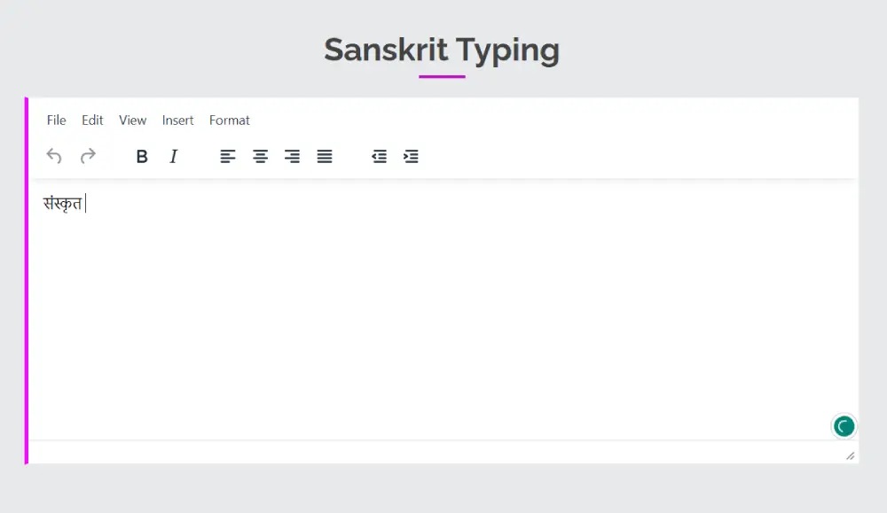 sanskrit typing online