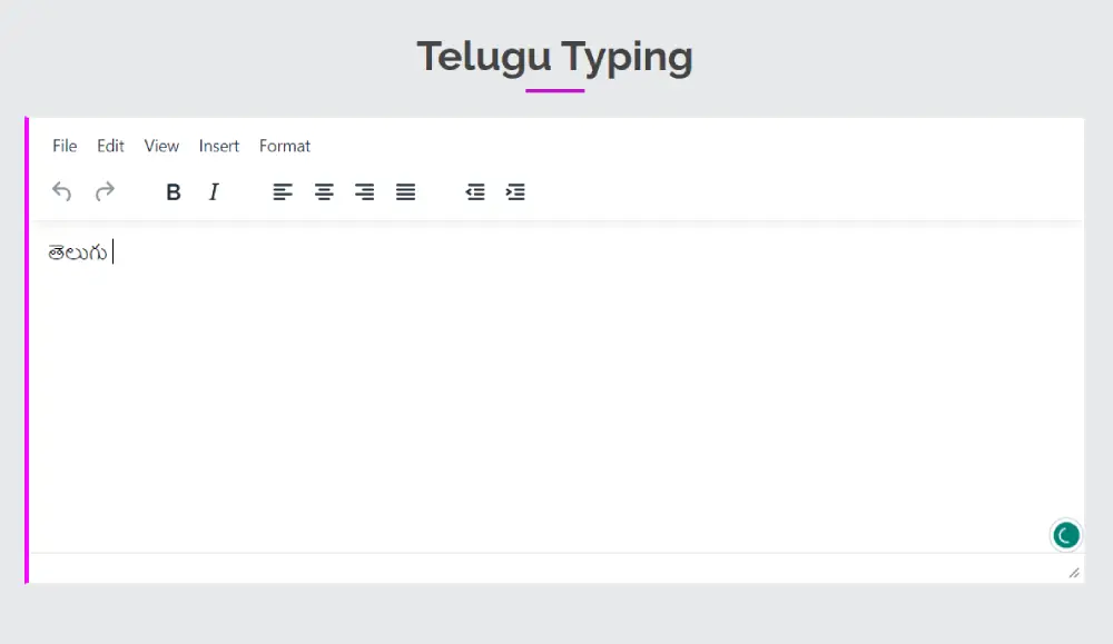 telugu typing online